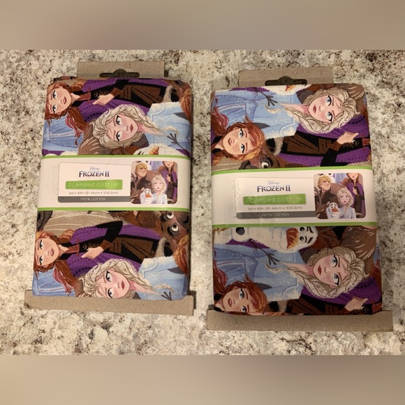 Disney Other - You get two do disney frozen 2 fabric fabric material